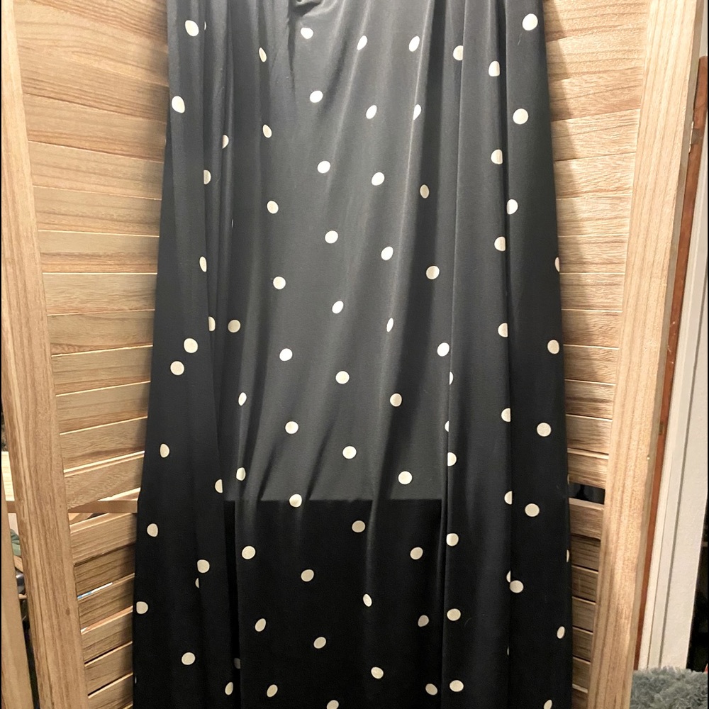 Dress. Long. Soft. Flows very nice